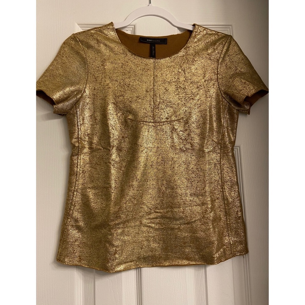 BCBG MaxAzria Gold Top
